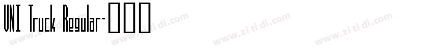 VNI Truck Regular字体转换